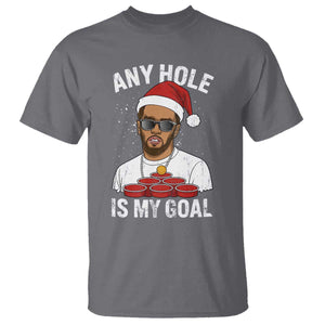 Funny Christmas Diddy T Shirt Any Hole is My Goal TS10 Charcoal Print Your Wear