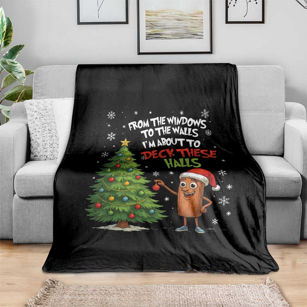 Funny Christmas Italian Brainrot Throw Blanket Funny Memes From The Windows to the Walls I'm About To TS10 Print Your Wear