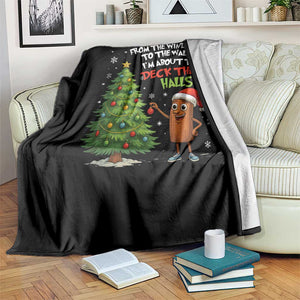 Funny Christmas Italian Brainrot Throw Blanket Funny Memes From The Windows to the Walls I'm About To TS10 Print Your Wear
