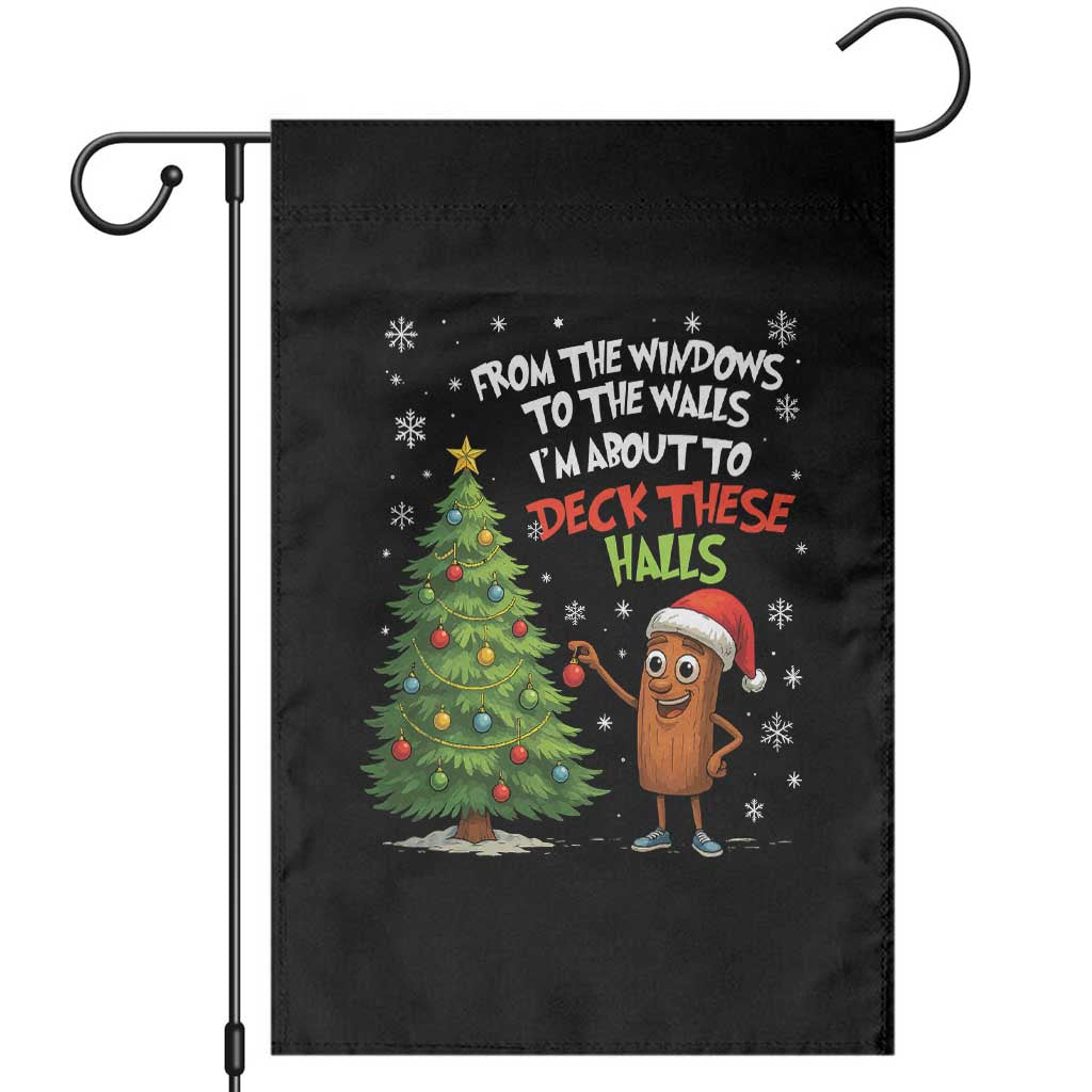 Funny Christmas Italian Brainrot Garden Flag Funny Memes From The Windows to the Walls I'm About To TS10 Black Print Your Wear
