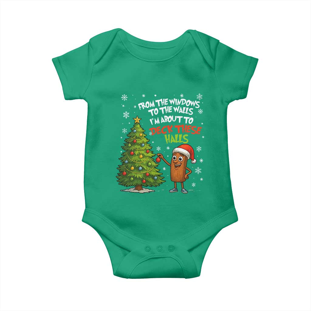 Funny Christmas Italian Brainrot Baby Onesie Funny Memes From The Windows to the Walls I'm About To TS10 Irish Green Print Your Wear