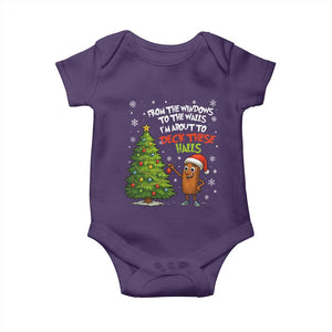 Funny Christmas Italian Brainrot Baby Onesie Funny Memes From The Windows to the Walls I'm About To TS10 Purple Print Your Wear