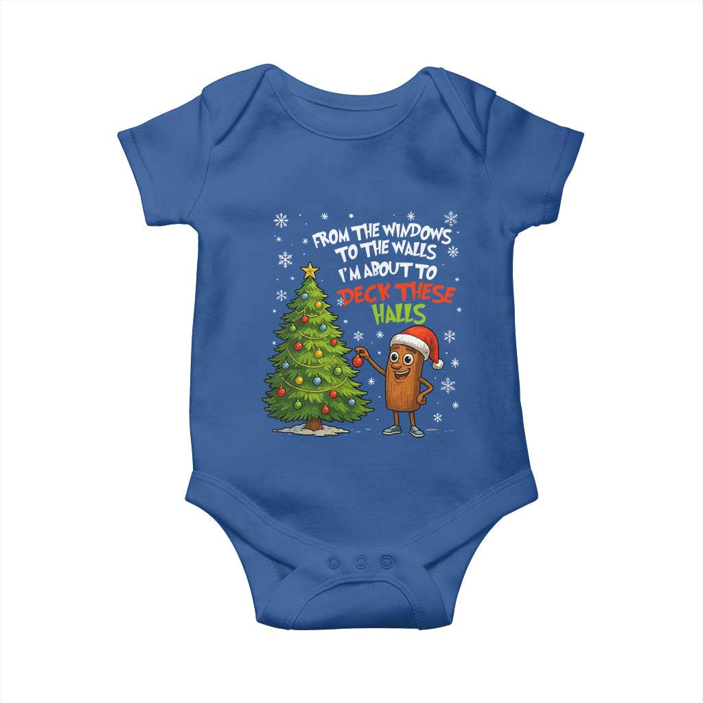 Funny Christmas Italian Brainrot Baby Onesie Funny Memes From The Windows to the Walls I'm About To TS10 Royal Blue Print Your Wear