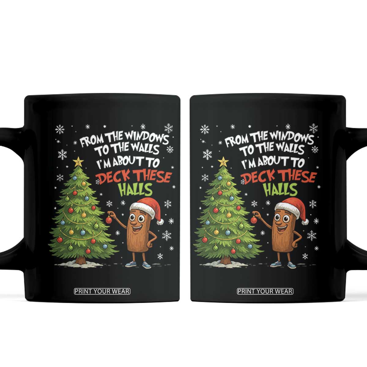 Funny Christmas Italian Brainrot Coffee Mug Funny Memes From The Windows to the Walls I'm About To TS10 Black Print Your Wear