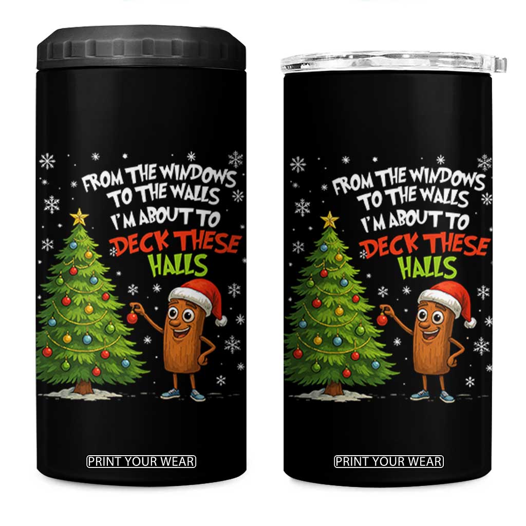 Funny Christmas Italian Brainrot 4 in 1 Can Cooler Tumbler Funny Memes From The Windows to the Walls I'm About To TS10 One Size: 16 oz Black Print Your Wear