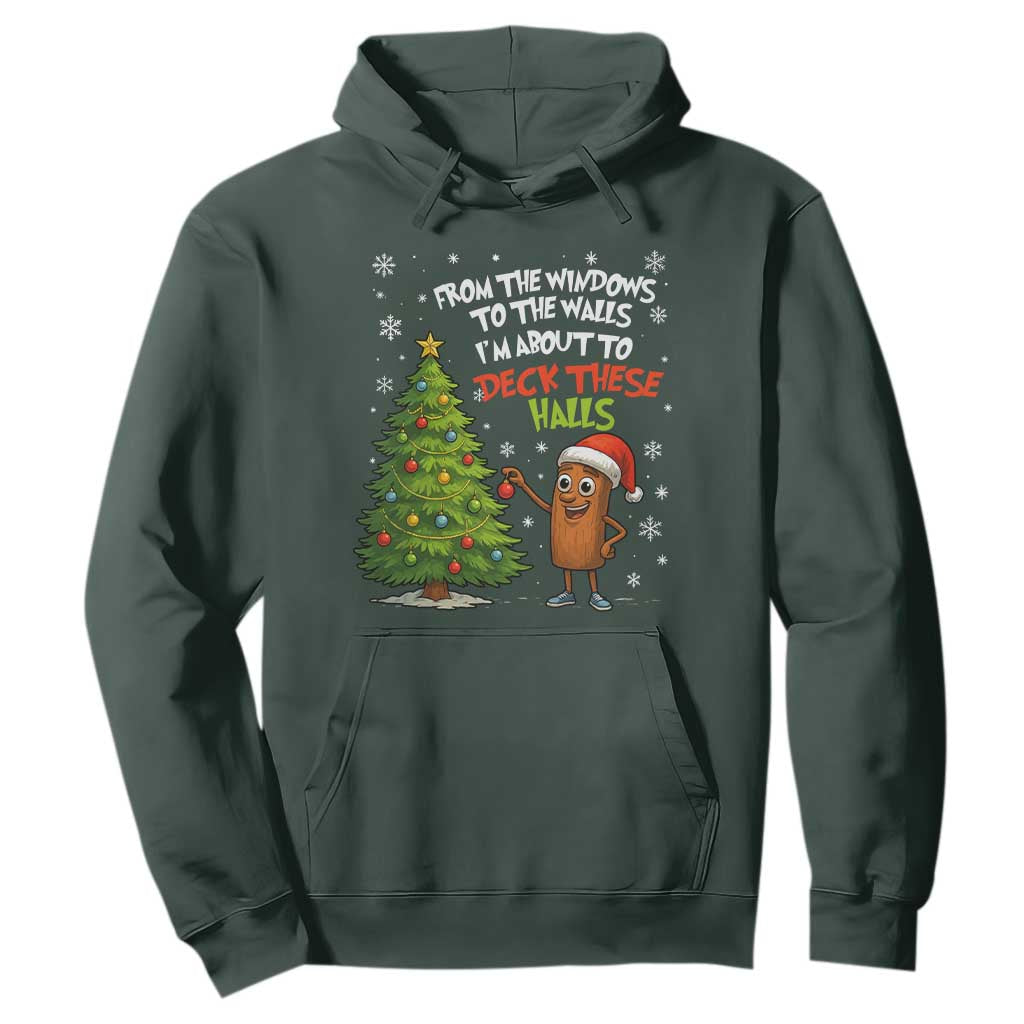Funny Christmas Italian Brainrot Hoodie Funny Memes From The Windows to the Walls I'm About To TS10 Dark Forest Green Print Your Wear