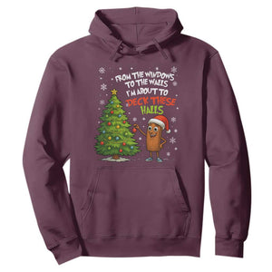 Funny Christmas Italian Brainrot Hoodie Funny Memes From The Windows to the Walls I'm About To TS10 Maroon Print Your Wear