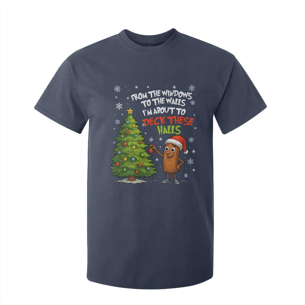 Funny Christmas Italian Brainrot T Shirt For Kid Funny Memes From The Windows to the Walls I'm About To TS10 Navy Print Your Wear