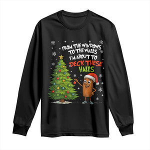 Funny Christmas Italian Brainrot Long Sleeve Shirt Funny Memes From The Windows to the Walls I'm About To TS10 Black Print Your Wear