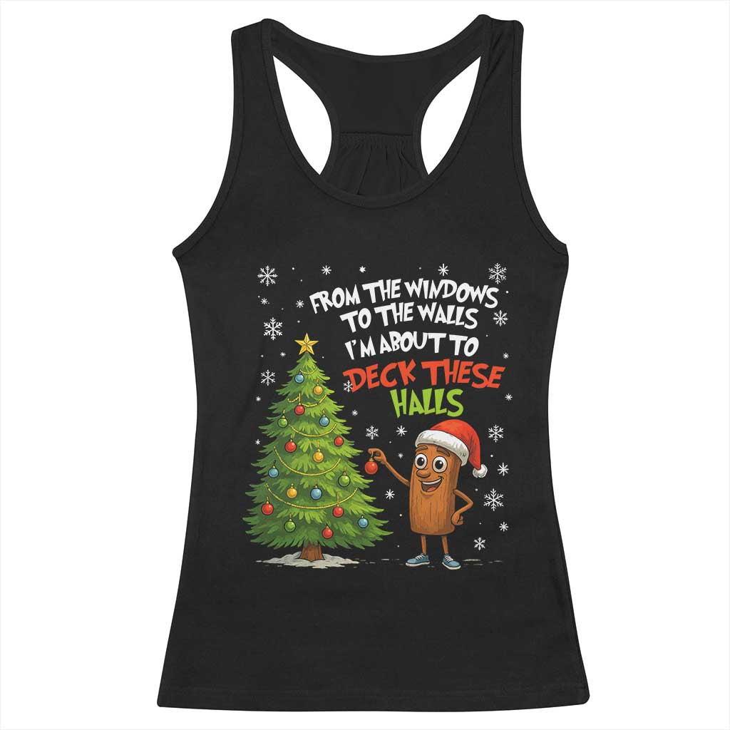 Funny Christmas Italian Brainrot Racerback Tank Top Funny Memes From The Windows to the Walls I'm About To TS10 Black Print Your Wear