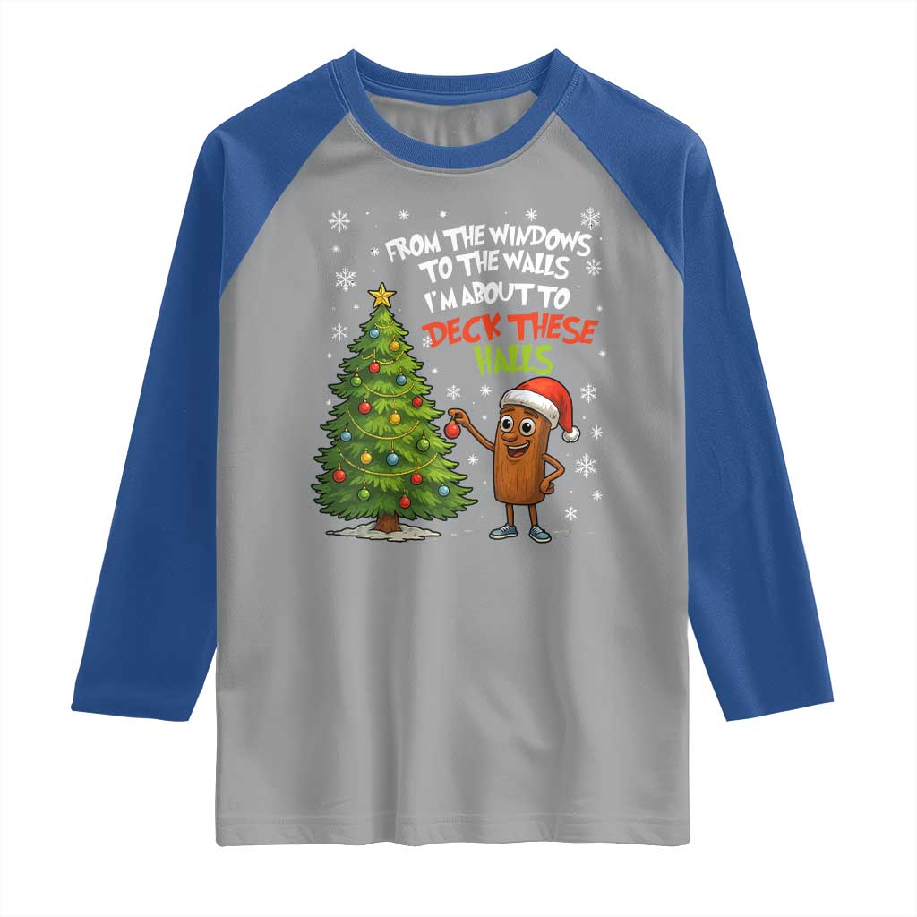 Funny Christmas Italian Brainrot Raglan Shirt Funny Memes From The Windows to the Walls I'm About To TS10 Sport Gray Royal Print Your Wear
