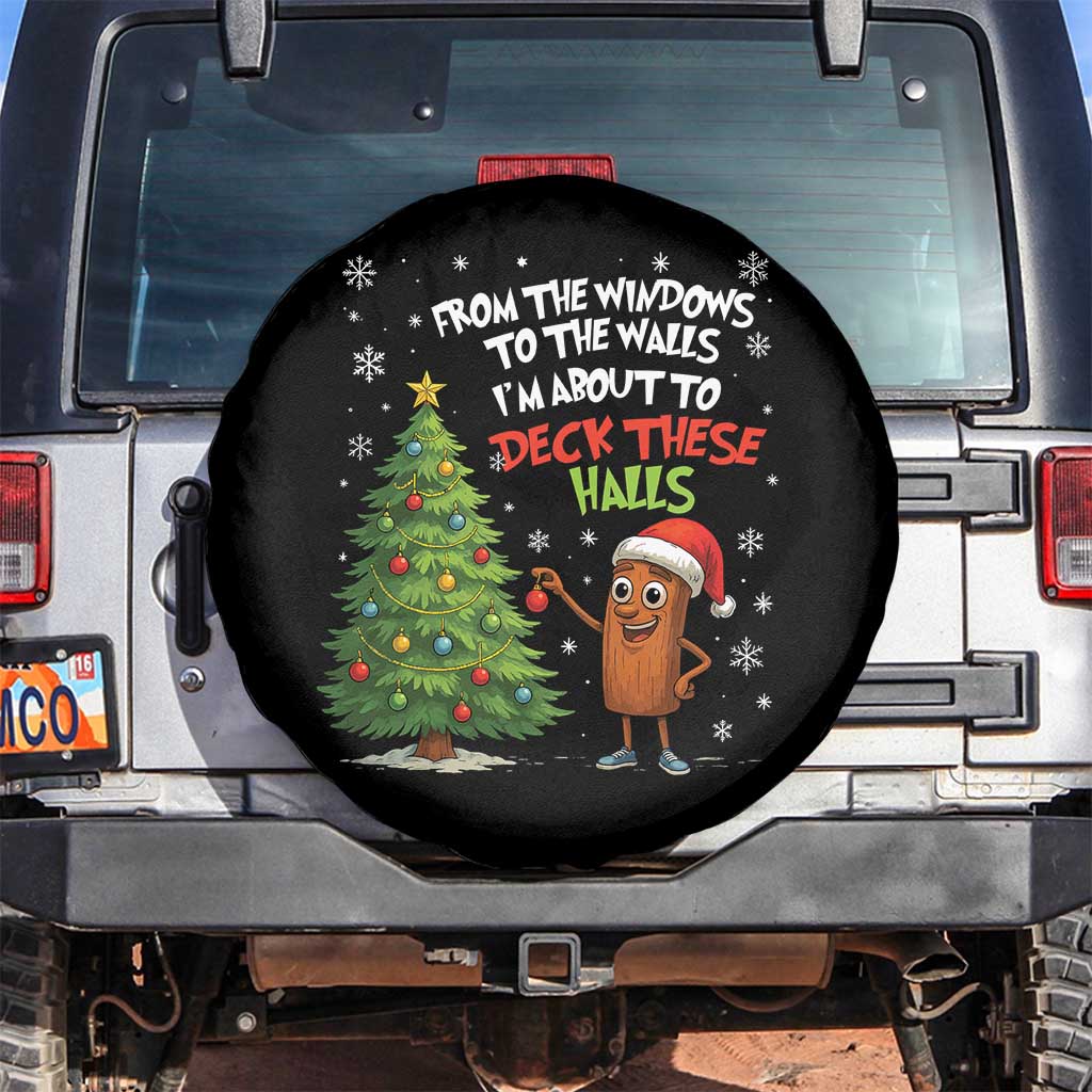Funny Christmas Italian Brainrot Spare Tire Cover Funny Memes From The Windows to the Walls I'm About To TS10 No hole Black Print Your Wear