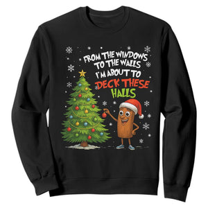 Funny Christmas Italian Brainrot Sweatshirt Funny Memes From The Windows to the Walls I'm About To TS10 Black Print Your Wear