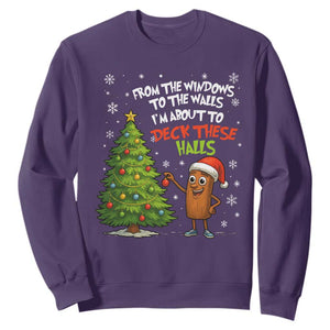 Funny Christmas Italian Brainrot Sweatshirt Funny Memes From The Windows to the Walls I'm About To TS10 Purple Print Your Wear