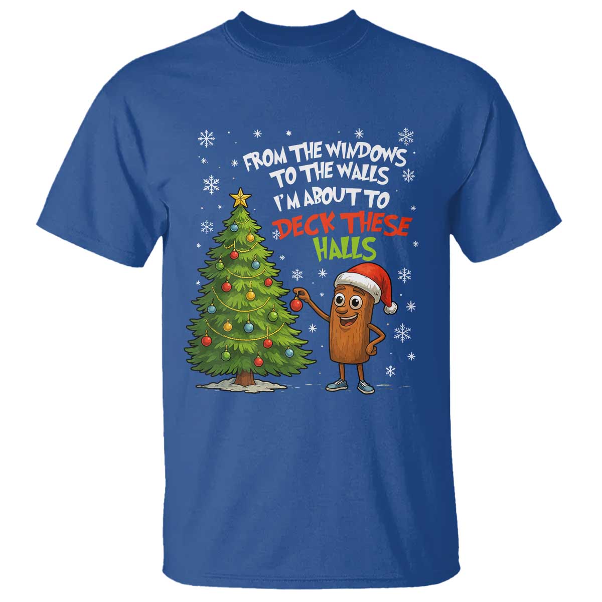 Funny Christmas Italian Brainrot T Shirt Funny Memes From The Windows to the Walls I'm About To TS10 Royal Blue Print Your Wear