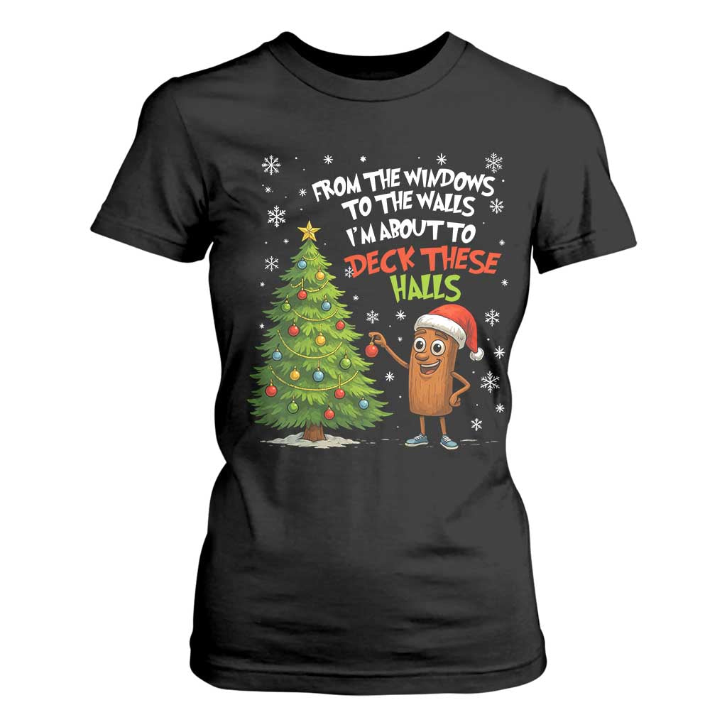 Funny Christmas Italian Brainrot T Shirt For Women Funny Memes From The Windows to the Walls I'm About To TS10 Black Print Your Wear