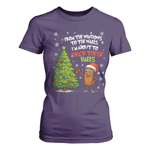 Funny Christmas Italian Brainrot T Shirt For Women Funny Memes From The Windows to the Walls I'm About To TS10 Purple Print Your Wear