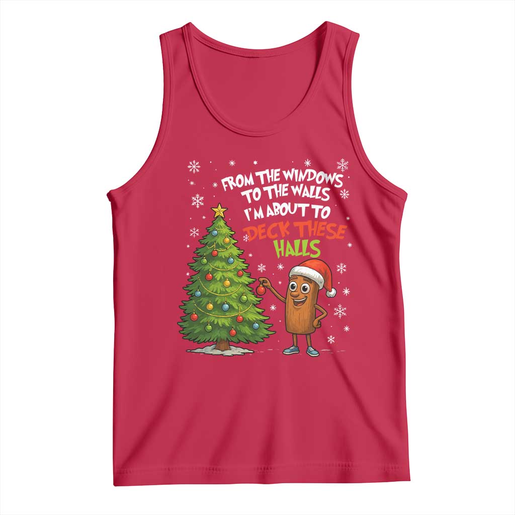 Funny Christmas Italian Brainrot Tank Top Funny Memes From The Windows to the Walls I'm About To TS10 Red Print Your Wear
