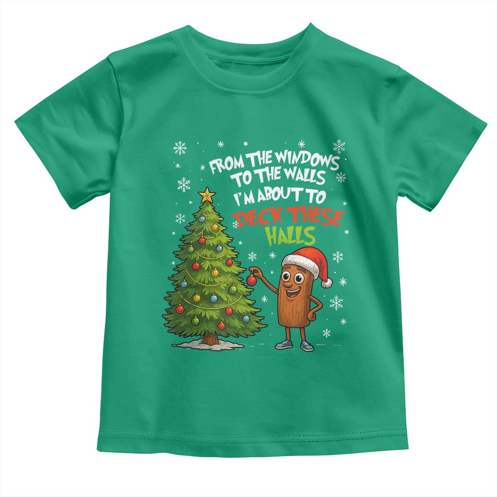 Funny Christmas Italian Brainrot Toddler T Shirt Funny Memes From The Windows to the Walls I'm About To TS10 Irish Green Print Your Wear