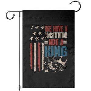 No Kings Protest Garden Flag We Have A Constitution Not A King American Flag - Print Your Wear
