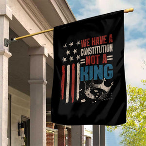 No Kings Protest Garden Flag We Have A Constitution Not A King American Flag - Print Your Wear