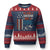 No Kings Protest Ugly Christmas Sweater We Have A Constitution Not A King American Flag - Print Your Wear