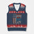 No Kings Protest V-Neck Knit Sweater Vest We Have A Constitution Not A King American Flag - Print Your Wear