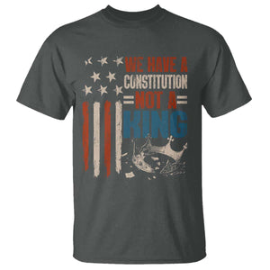 No Kings Protest T Shirt We Have A Constitution Not A King American Flag - Print Your Wear