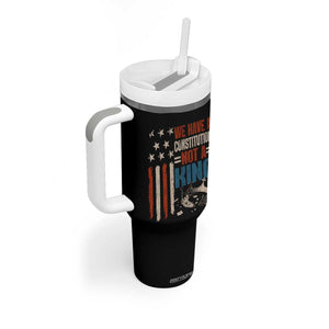 No Kings Protest Tumbler With Handle We Have A Constitution Not A King American Flag TS10 Print Your Wear