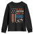 No Kings Protest Youth Sweatshirt We Have A Constitution Not A King American Flag - Print Your Wear