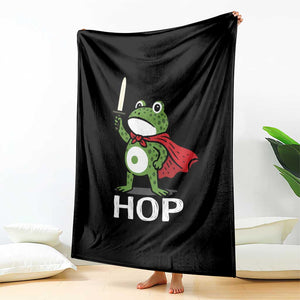 Resist Frog With Sword Throw Blanket No Kings Portland Protest Saves America TS10 Print Your Wear