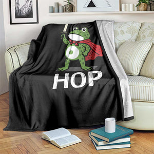 Resist Frog With Sword Throw Blanket No Kings Portland Protest Saves America TS10 Print Your Wear