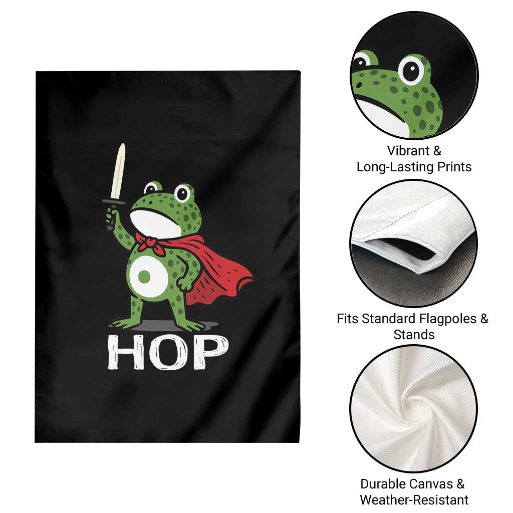 Resist Frog With Sword Garden Flag No Kings Portland Protest Saves America TS10 Print Your Wear
