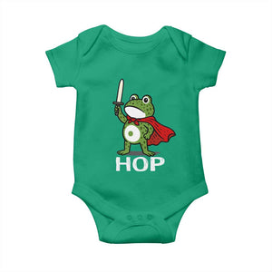 Resist Frog With Sword Baby Onesie No Kings Portland Protest Saves America TS10 Irish Green Print Your Wear