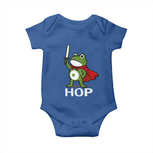 Resist Frog With Sword Baby Onesie No Kings Portland Protest Saves America TS10 Royal Blue Print Your Wear