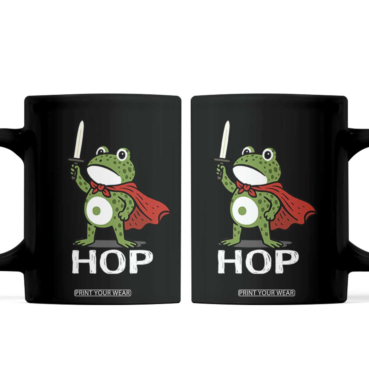 Resist Frog With Sword Coffee Mug No Kings Portland Protest Saves America TS10 Black Print Your Wear