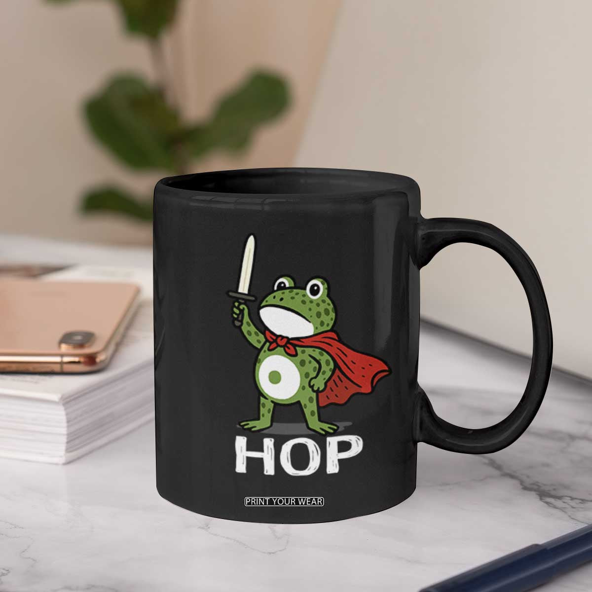 Resist Frog With Sword Coffee Mug No Kings Portland Protest Saves America TS10 Print Your Wear