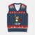 Resist Frog With Sword V-Neck Knit Sweater Vest No Kings Portland Protest Saves America - Print Your Wear