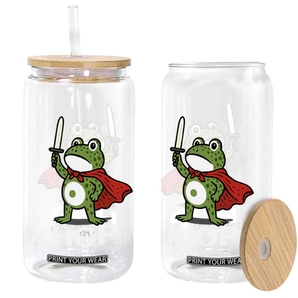 Resist Frog With Sword Glass Can No Kings Portland Protest Saves America TS10 Print Your Wear