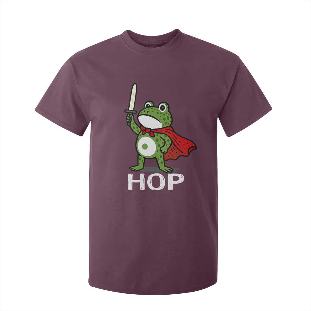 Resist Frog With Sword T Shirt For Kid No Kings Portland Protest Saves America TS10 Maroon Print Your Wear