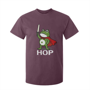 Resist Frog With Sword T Shirt For Kid No Kings Portland Protest Saves America TS10 Maroon Print Your Wear