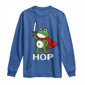 Resist Frog With Sword Long Sleeve Shirt No Kings Portland Protest Saves America TS10 Royal Blue Print Your Wear