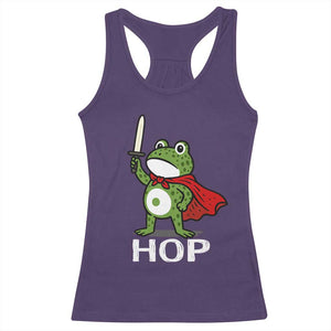 Resist Frog With Sword Racerback Tank Top No Kings Portland Protest Saves America TS10 Purple Print Your Wear