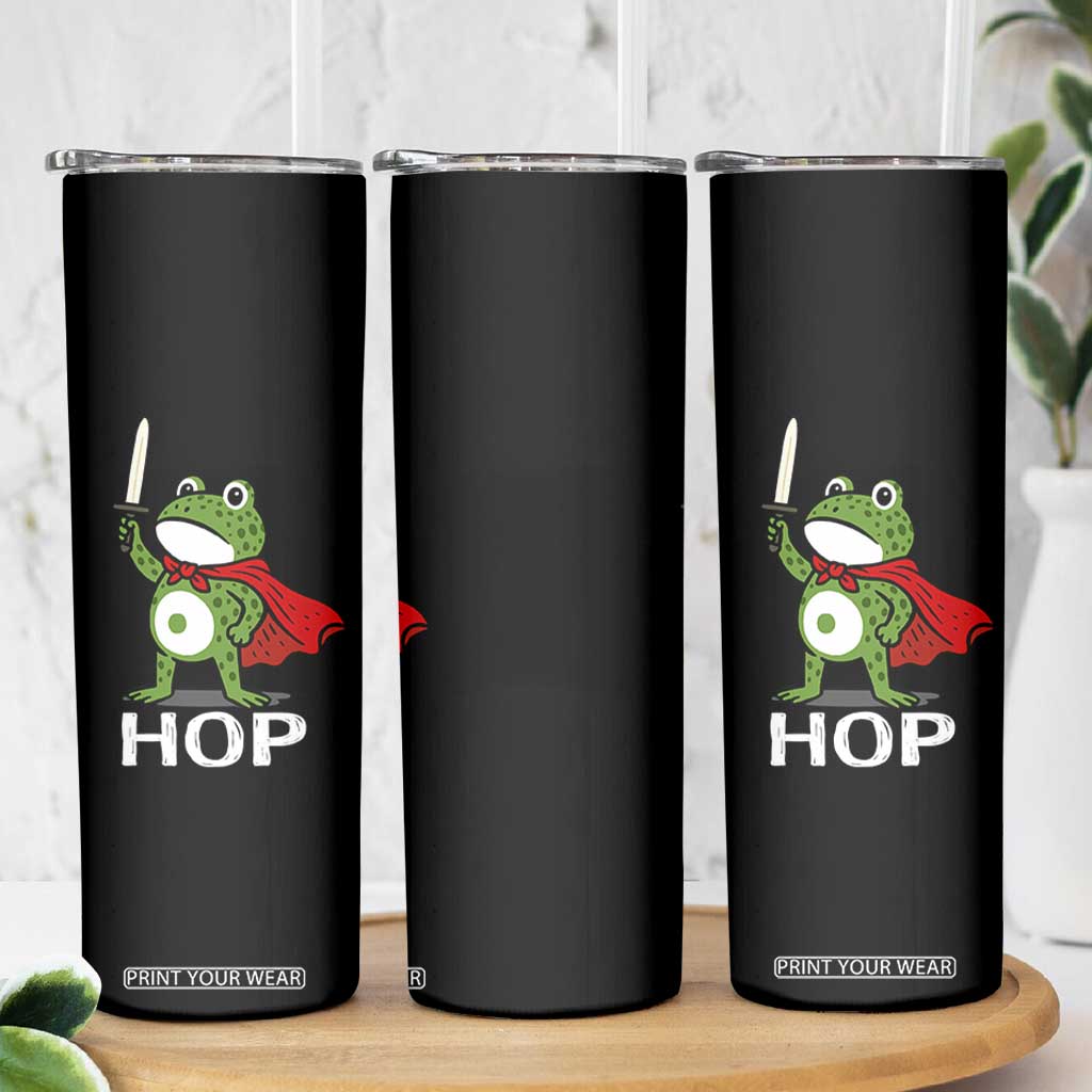 Resist Frog With Sword Skinny Tumbler No Kings Portland Protest Saves America TS10 Print Your Wear