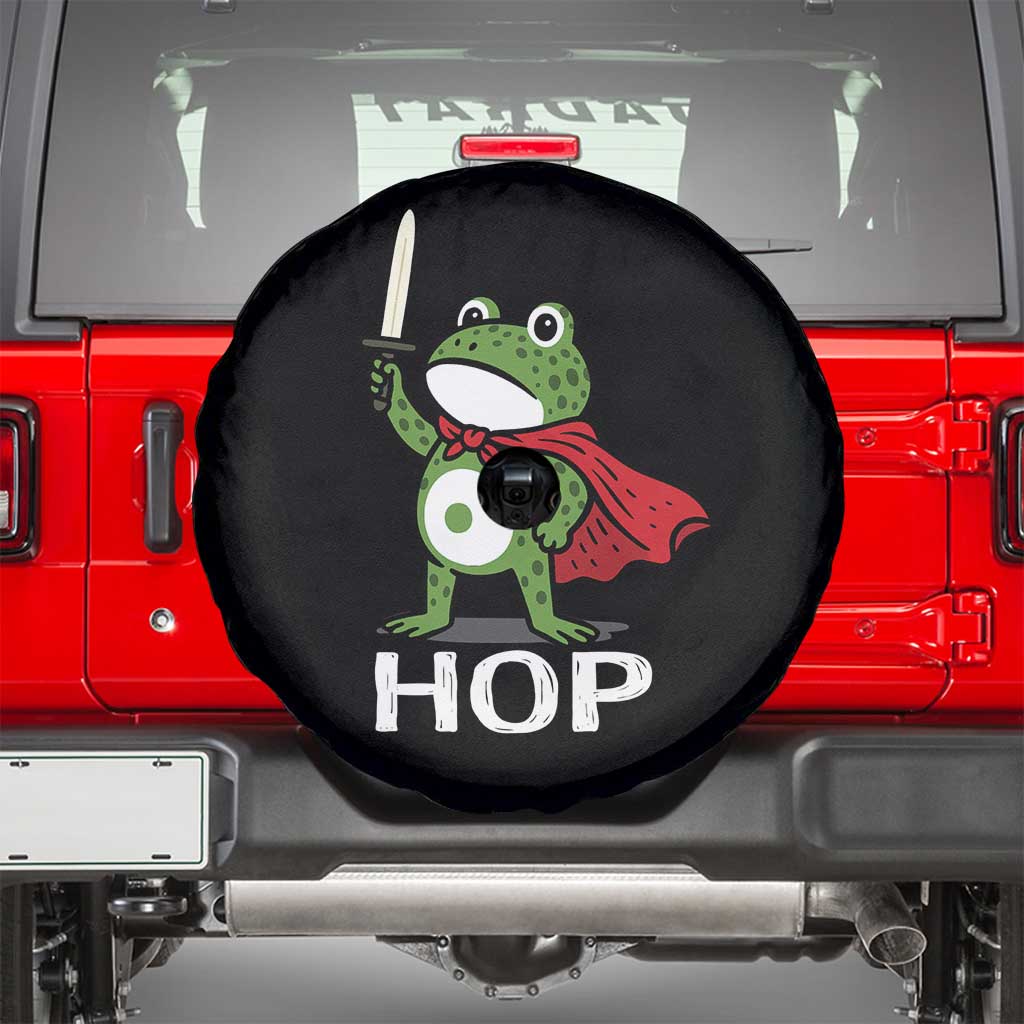 Resist Frog With Sword Spare Tire Cover No Kings Portland Protest Saves America TS10 Black Print Your Wear