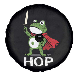 Resist Frog With Sword Spare Tire Cover No Kings Portland Protest Saves America TS10 Print Your Wear