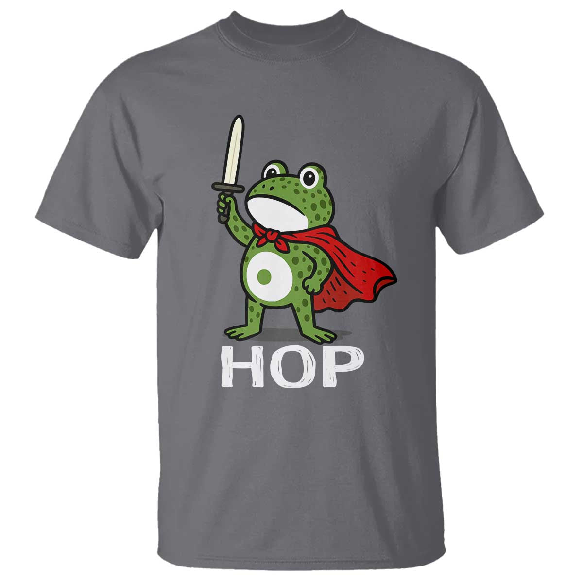 Resist Frog With Sword T Shirt No Kings Portland Protest Saves America TS10 Charcoal Print Your Wear