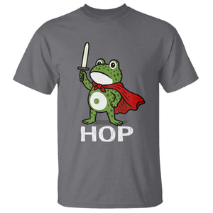 Resist Frog With Sword T Shirt No Kings Portland Protest Saves America TS10 Charcoal Print Your Wear