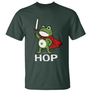 Resist Frog With Sword T Shirt No Kings Portland Protest Saves America TS10 Dark Forest Green Print Your Wear