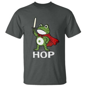 Resist Frog With Sword T Shirt No Kings Portland Protest Saves America TS10 Dark Heather Print Your Wear